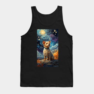 Dog in Van Gogh style Tank Top